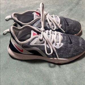 Nike Flex TR9 Gray and White Running Shoes
